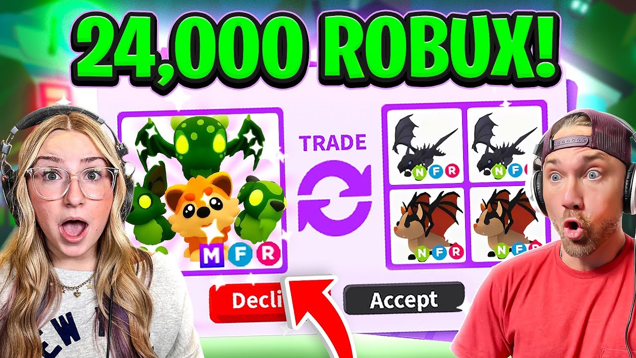 Обменяйте питомца MEGA Robux стоимостью 24 000 долларов в Adopt Me!