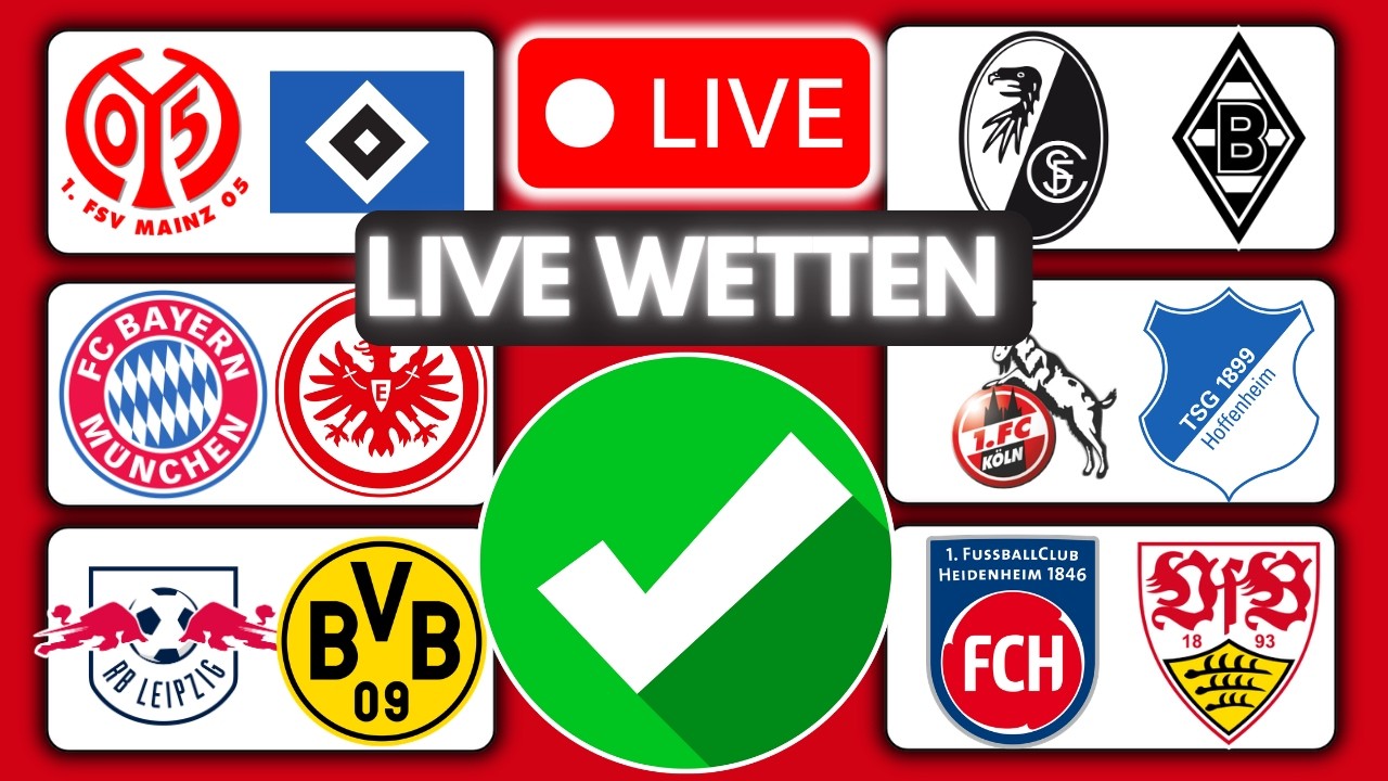 🔴 BUNDESLIGA LIVE WETTEN | Sportwetten Tipps & Bundesliga Prognose
