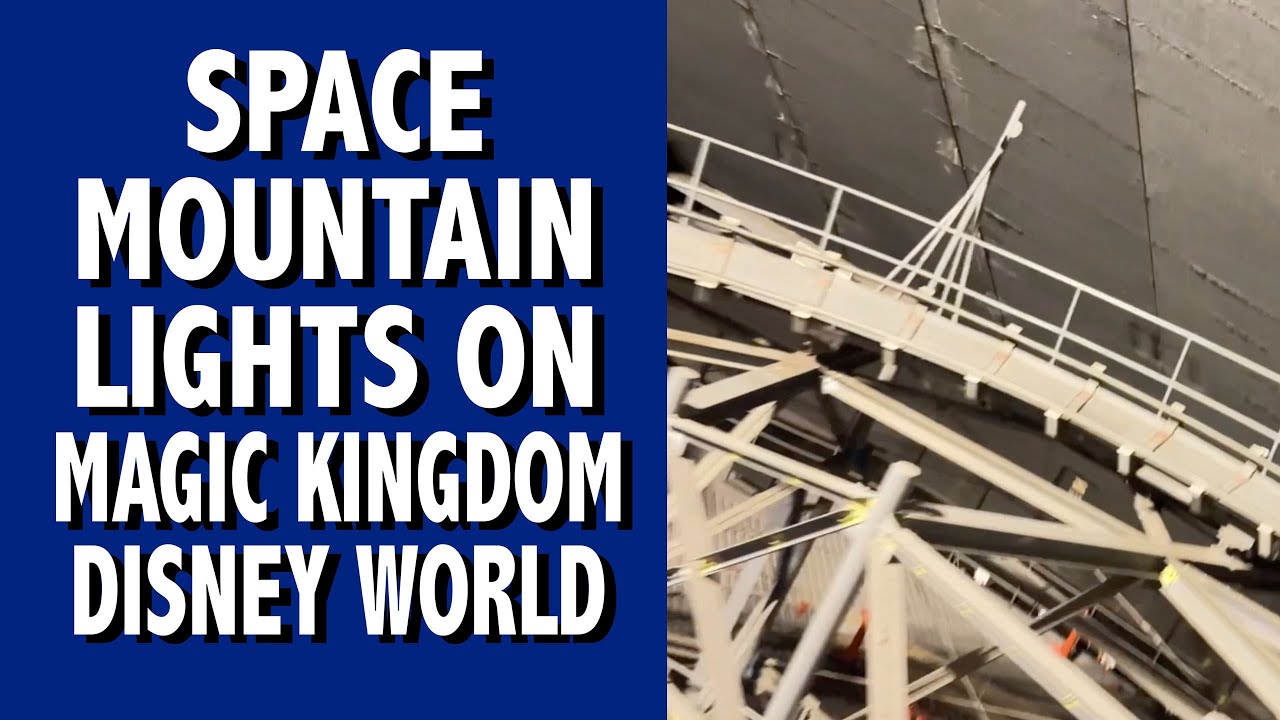 Space Mountain Lights On Magic Kingdom Walt Disney World