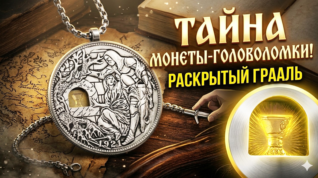 Монета с секретом Святой Грааль. Монета с секретным механизмом