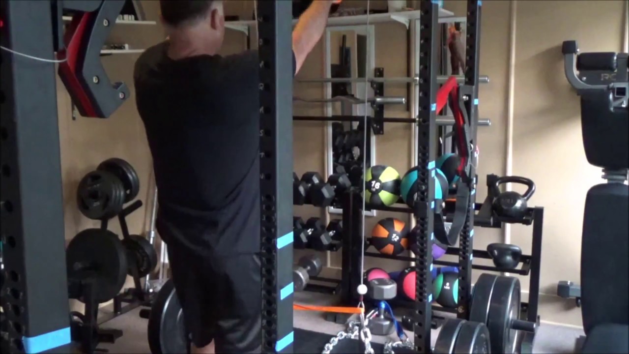 DIY Ski Erg... New and Improved with Chains!  Featuring Alexa and Sgt Tabata!