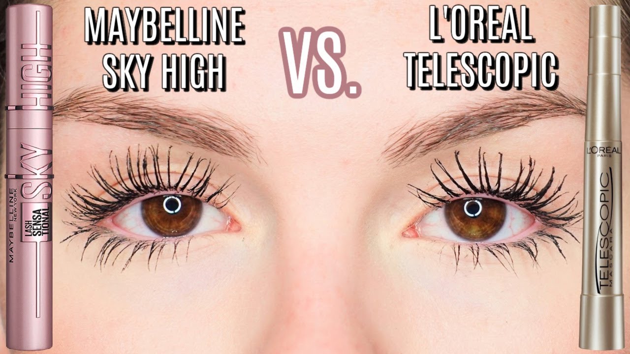 НОВАЯ ТУШЬ MAYBELLINE SKY HIGH ПРОТИВ ТУШИ L'OREAL TELESCOPIC | ЛУЧШАЯ ТУШЬ В АПТЕКАХ 2020/2021