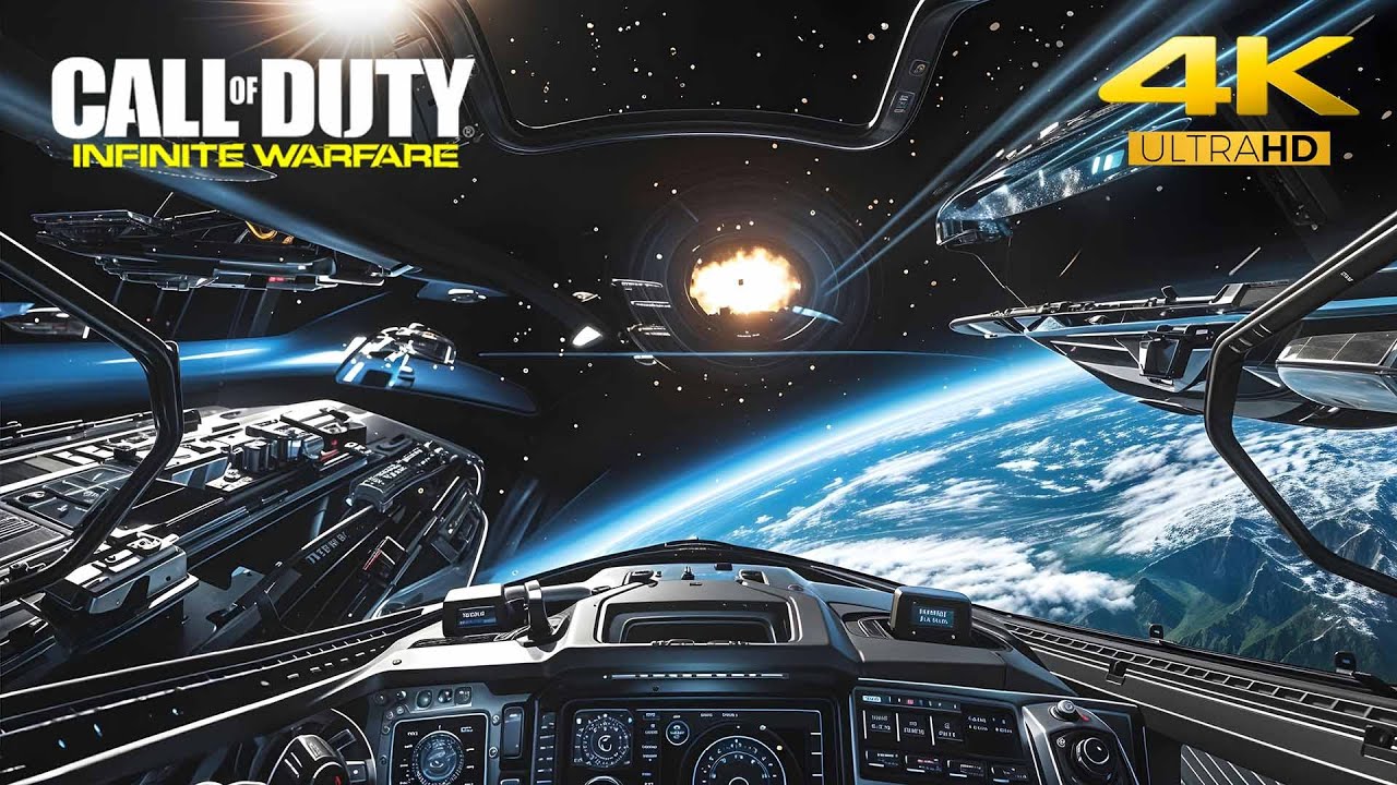 EPIC SPACE BATTLES: Jet War on the Moon & Galactic Ship Raids | 4K UHD Call of Duty Infinite Warfare