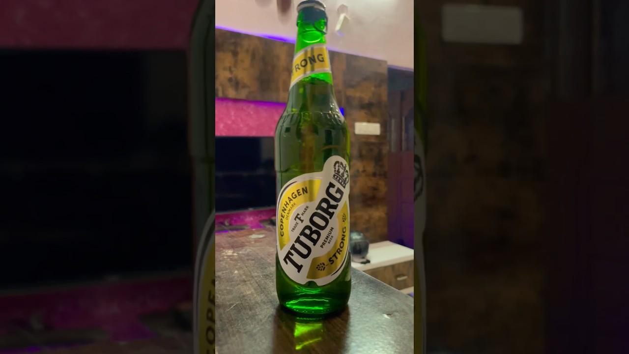 Tuborg beer 🍺 #youtube #beer #drink #youtubeshorts #shorts