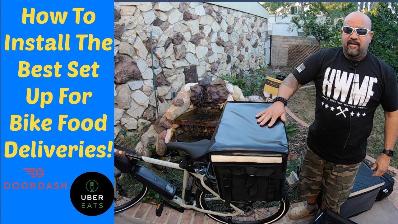 The Best Bike Food Delivery Setup and Accessories For DoorDash Uber Eats. How To