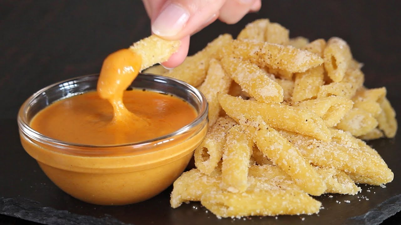 Parmesan Pasta Chips and Cheese Sauce | Super Crispy! | How Tasty Channel