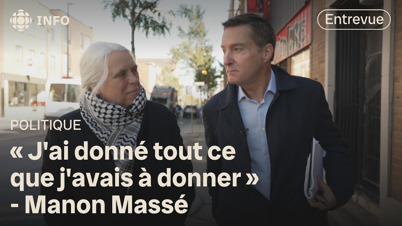 Manon Mass&eacute;, qui quitte la politique, en entrevue avec Patrice Roy