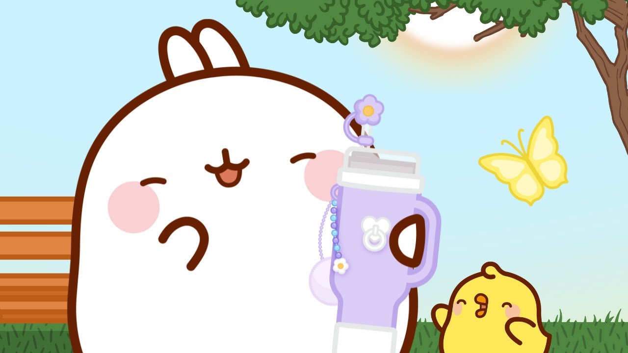 Molang and Piu Piu : Sunny Spring walk 🌸☀️