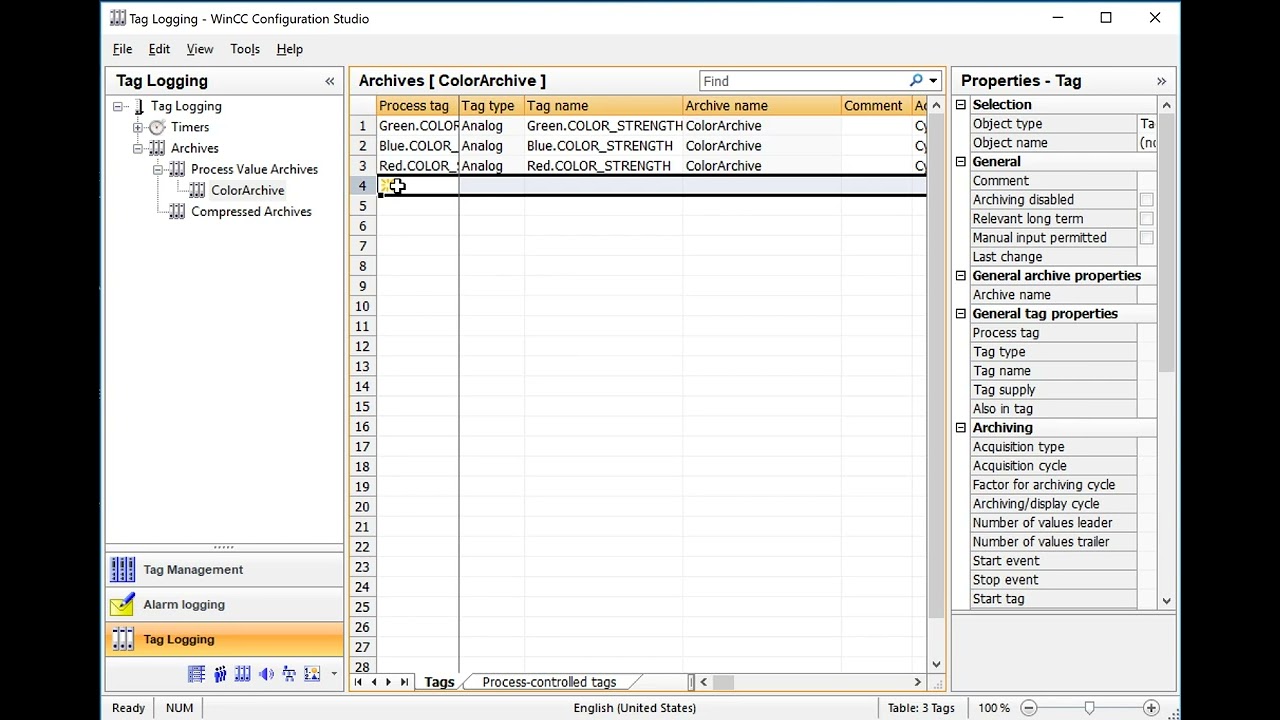 WinCC v7.4 Step By Step #18: WinCC Tag Logging 📈 #WinCCGURU