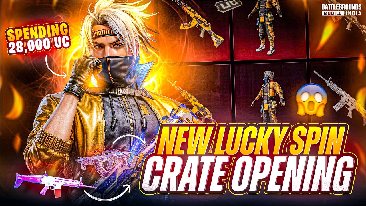 New Lucky Spin Crate Opening | NEW MYTHIC SCARL GROZA AUG SHOTGUN | 27000uc Spent  💵