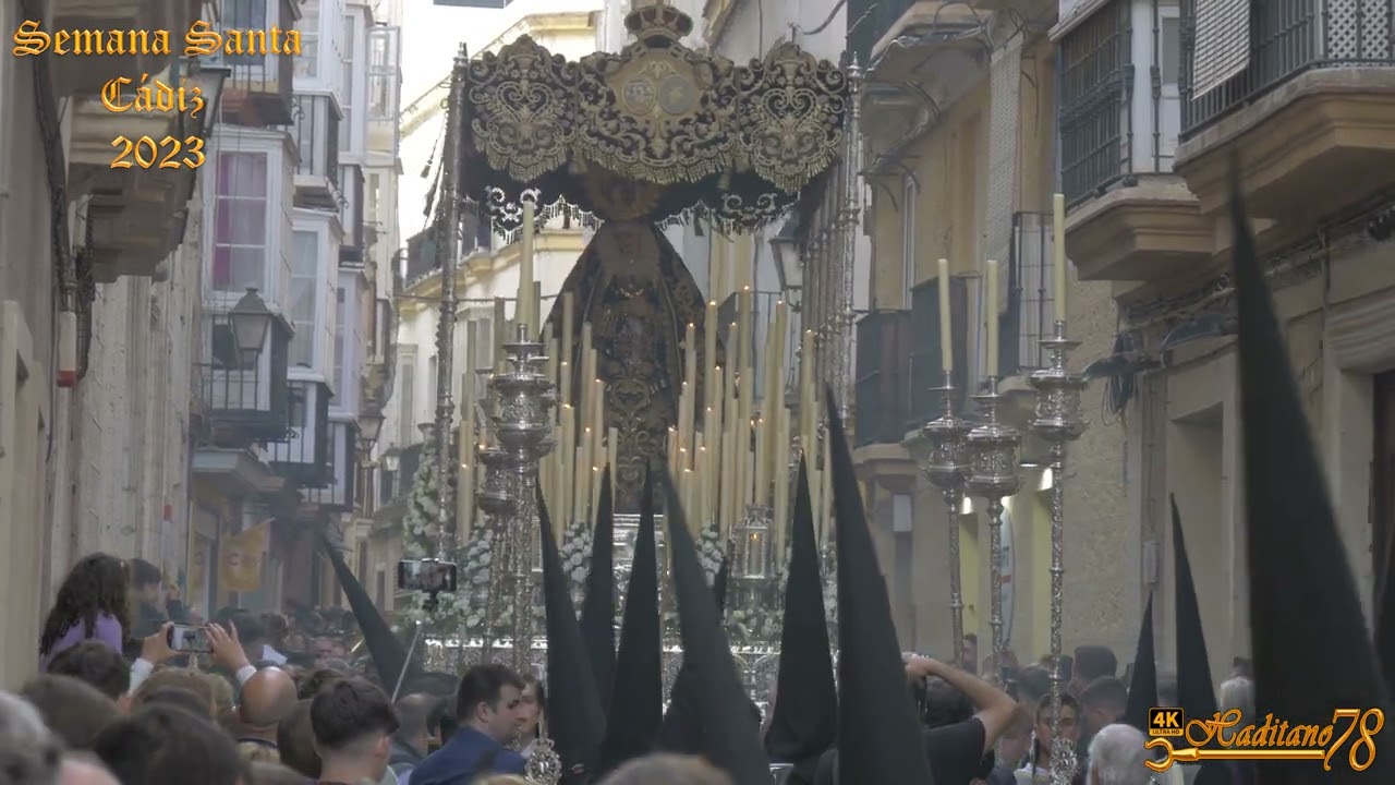 Semana Santa Cádiz 2023 Virgen de los Dolores Servitas por calle Hospital de Mujeres