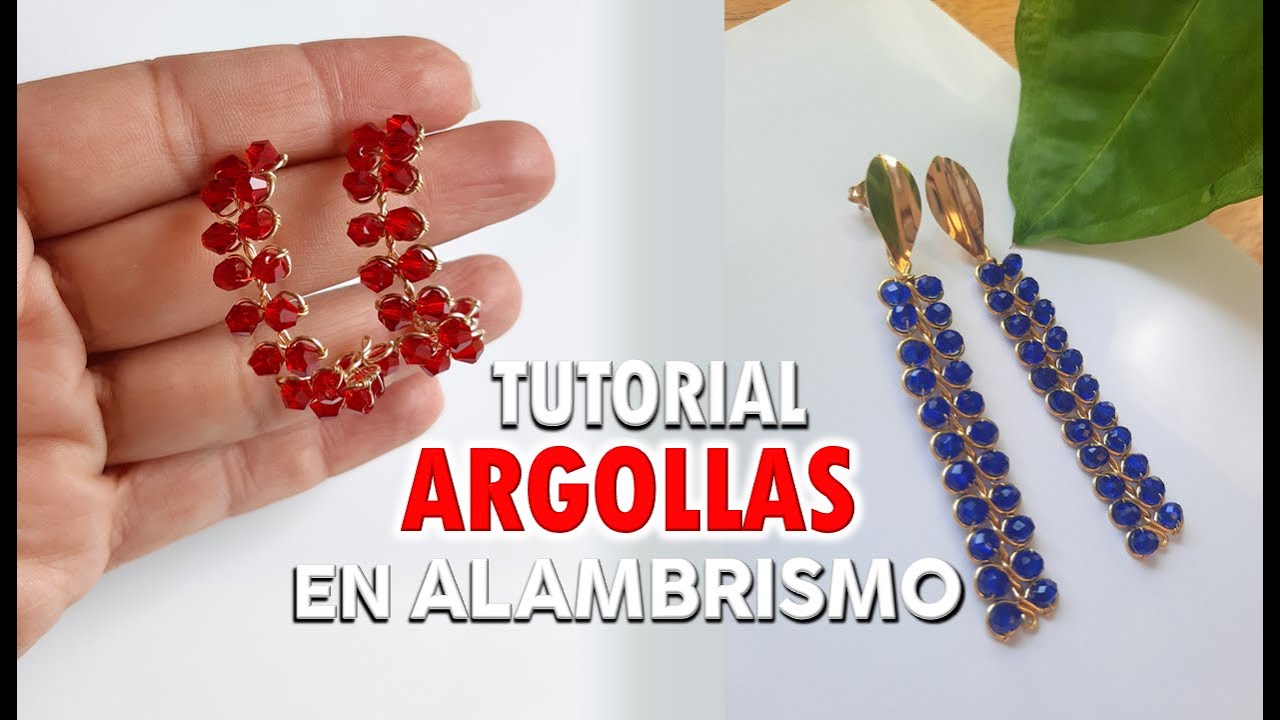 ARGOLLAS TEJIDAS EN ALAMBRISMO /NUEVO TEJIDO/ TEJIDO EN TENDENCIA #BISUTERIACONALAMBRE DIY /JOYERIA