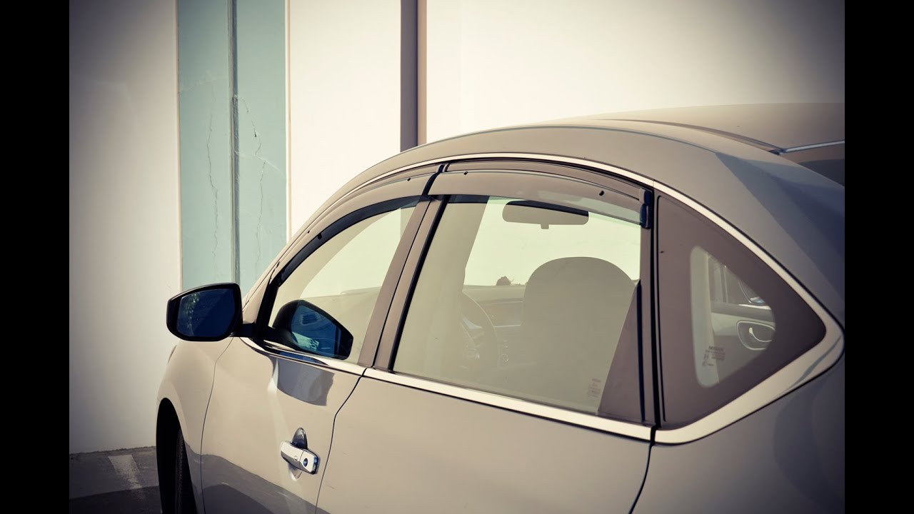 WellVisors side window visor Installation Video Nissan Sentra 13-17