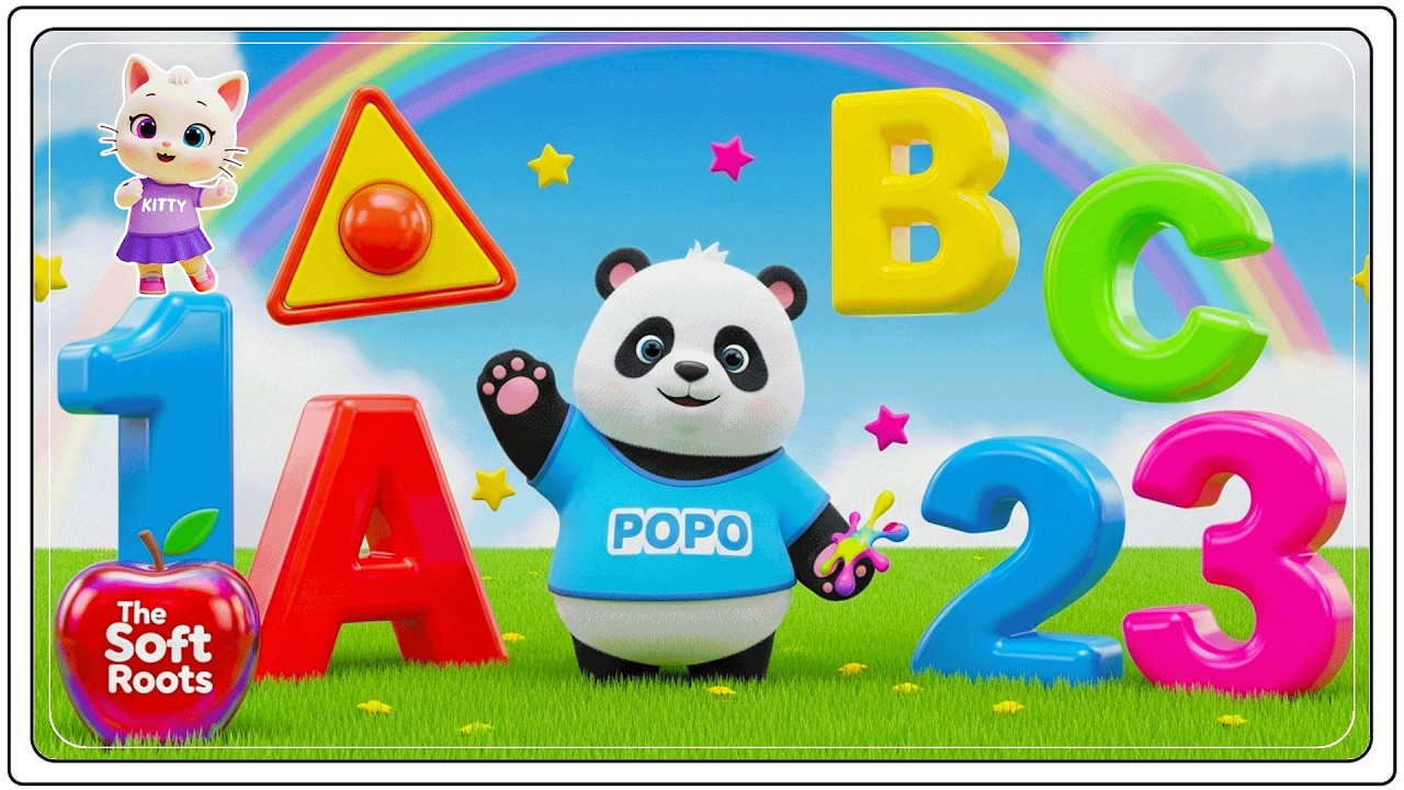 Preschool Learning activities for 3 year olds at home | Learn ABC Phonics Shapes Numbers Colors 🌈