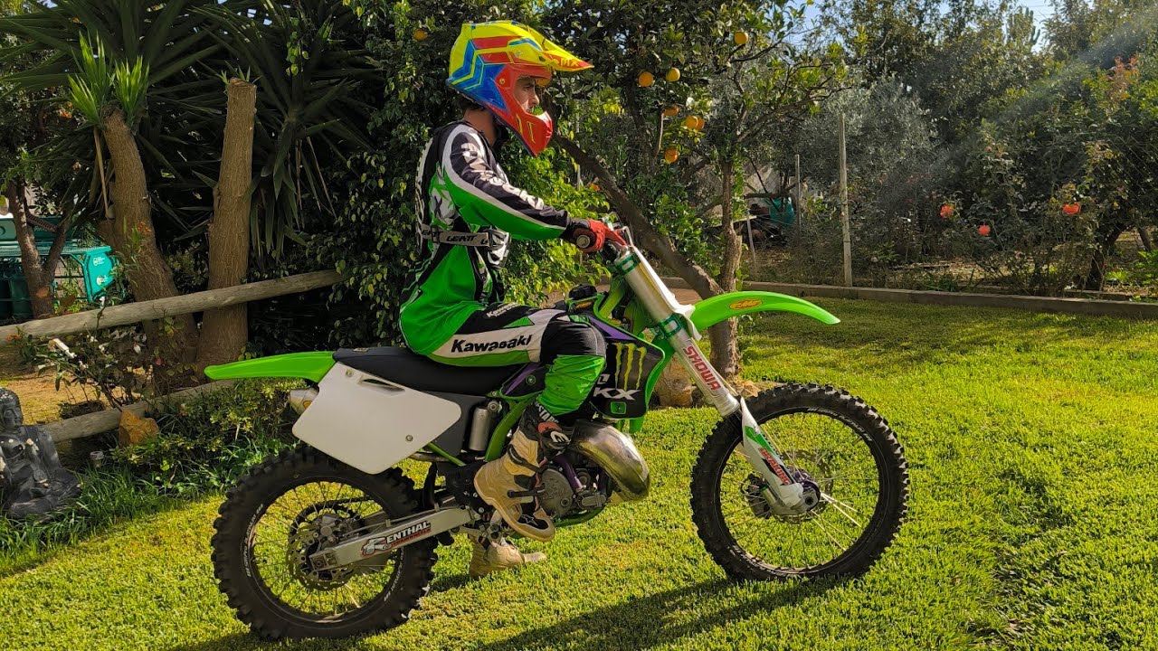 Kawasaki KX250 1996 First Ride  After Rebuild V2