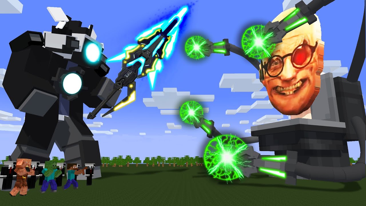 Mobs: TITAN CAMERAMAN VS SKIBIDI TOILET SCIENTIST & TITAN SPEAKERMAN Animation