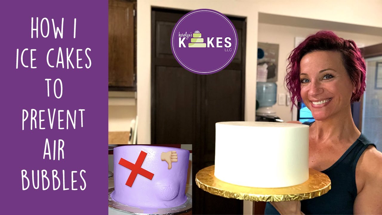 Prevent Air Bubbles In Your Icing With This Technique | How I Ice Smooth Buttercream Cakes
