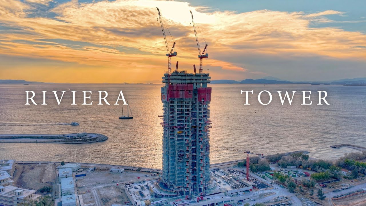Ελληνικό - Η εξέλιξη των έργων ανέγερσης του Riviera Tower | Σεπτέμβριος 2025 [ By Dronetube_gr ]