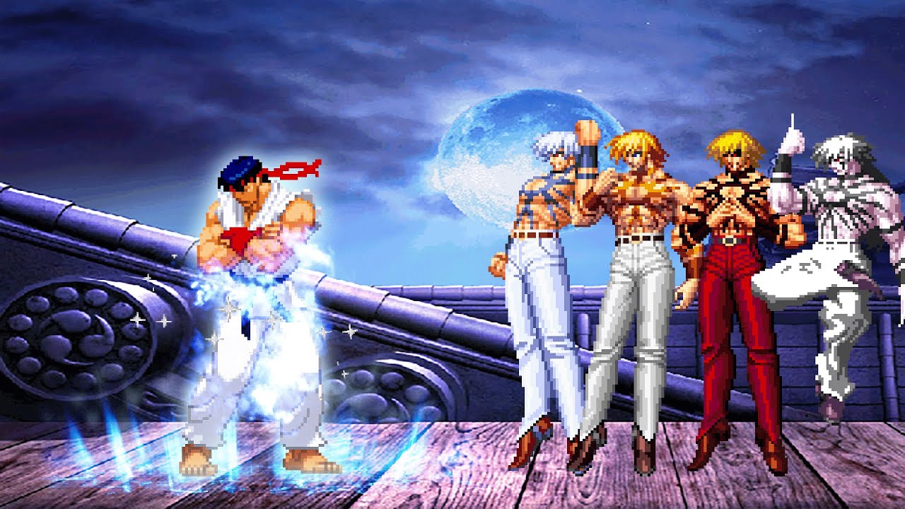 KOF MUGEN | Ice Ryu vs Orochi Team