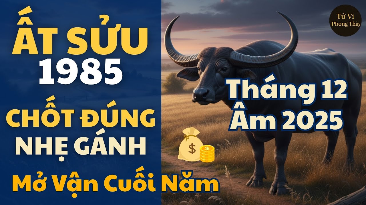 🐮 Ất Sửu 1985 – Tháng 12 Âm 2025: Chốt Đúng Một Việc, Qua Tết Nhẹ Gánh #atsuu1985 #tuvi #phongthuy