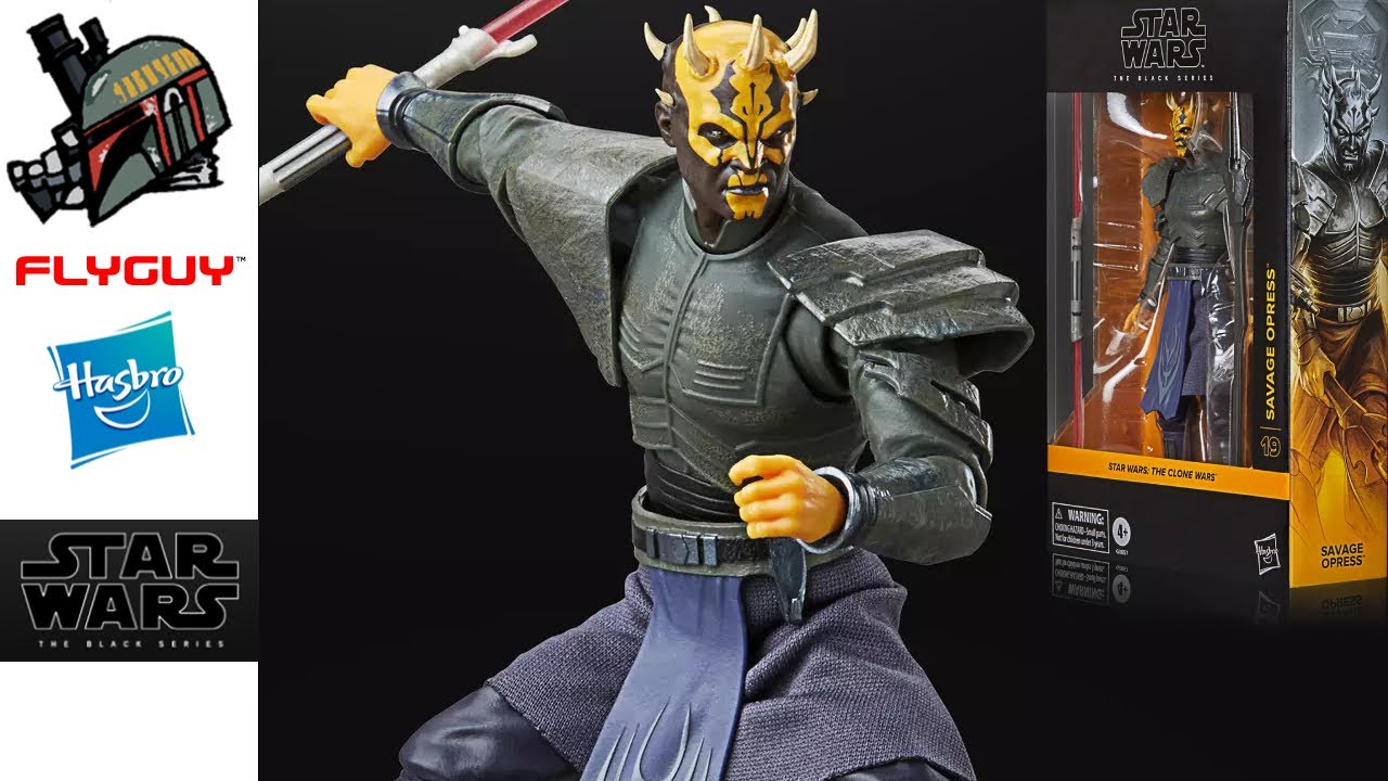 Hasbro Star Wars Black Series Savage Opress Toy Action Figure Unboxing & Review FLYGUYtoys