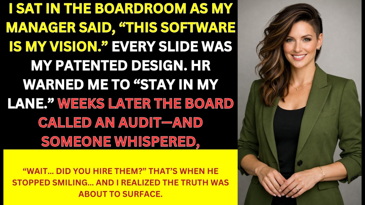 My Manager Stole My Patented Software Design Presented It To The Board As His Own — He Froze When...