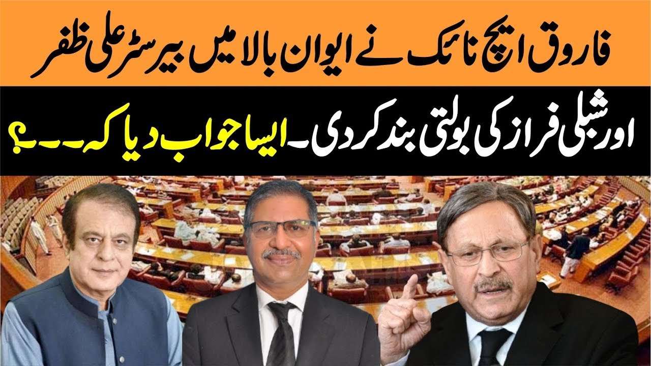 PPP Farooq H Naek's Aggressive Reply to PTI Barrister Ali Zafar's Speech in Senate 🔥 | Pakistan Ele