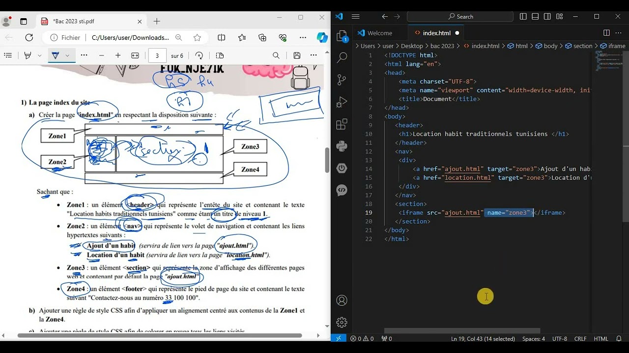 STI || Les Cadrés En HTLM CSS à Zéro