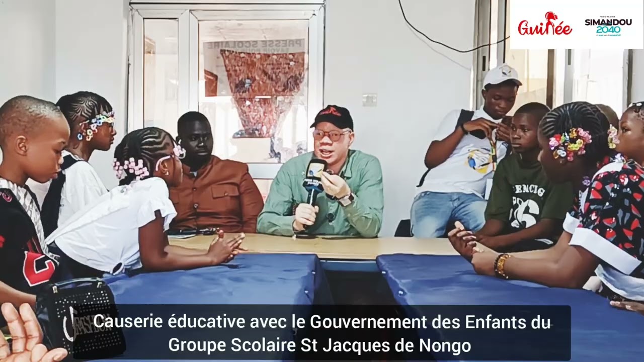 Causerie éducative avec le Gouvernement des Enfants du GS St Jacques de Nongo 