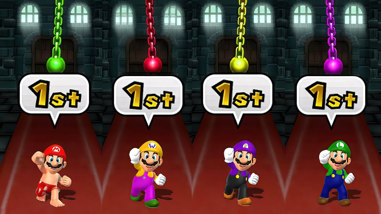 【マリオパーティ9】ミニゲームドクターマリオVsワリオVsルイージVsワリオ(最強CPU｢たつじん」)
