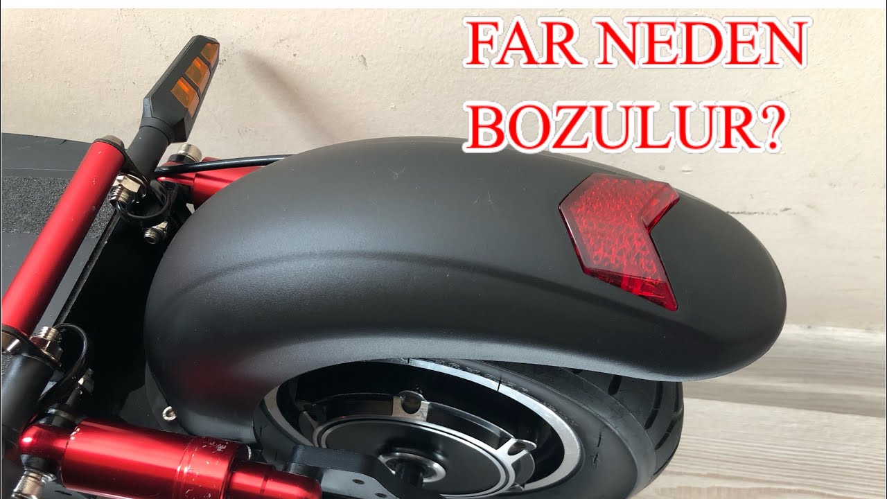 ONVO OV-011 SCOOTER ARKA ÇAMURLUK DEĞİŞİMİ, FAR İLE İLGİLİ ÖNEMLİ BİLGİLER