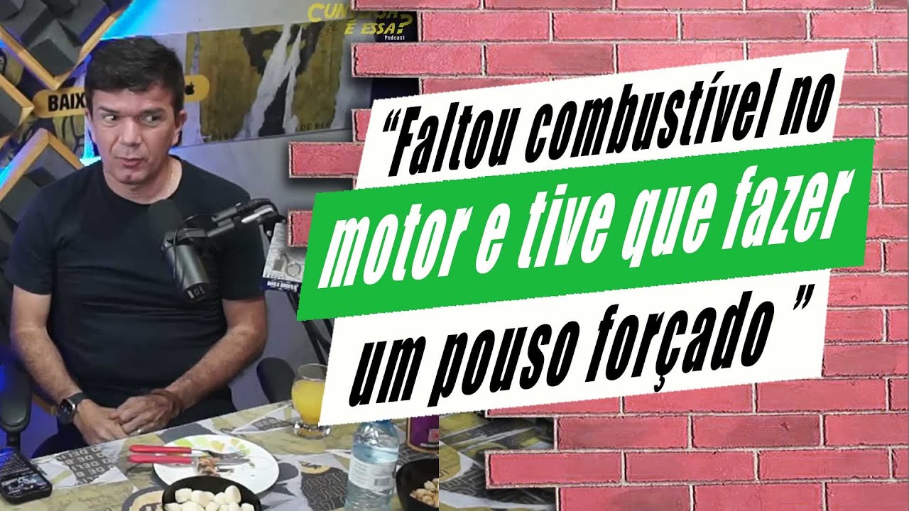 Waldonys faz pouso forçado por falta de combustível no motor do avião.