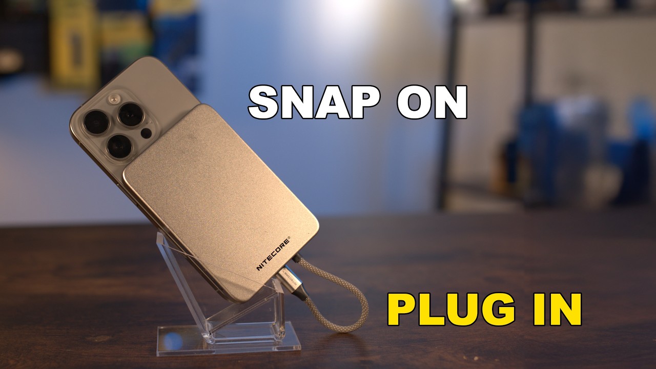The Magnetic Power Bank That Charges Through a Cable | Nitecore Pocket 5
