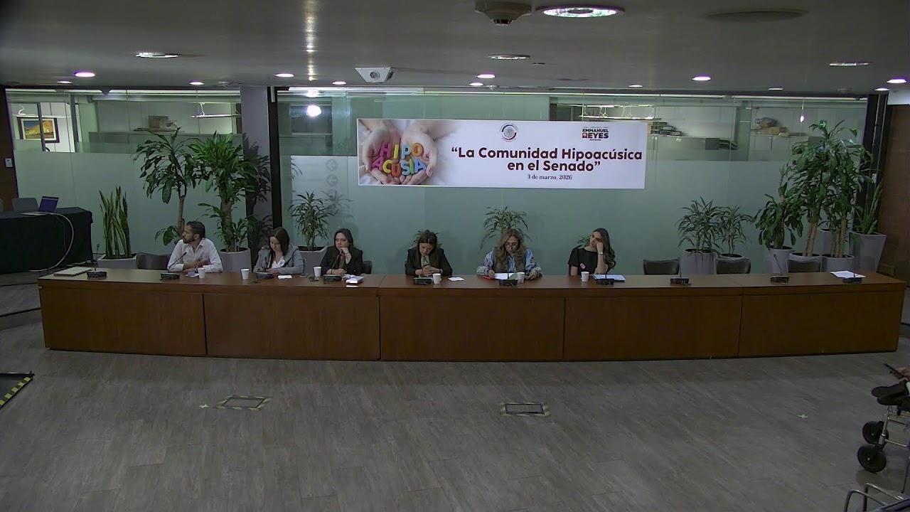 Evento “La comunidad hipoacúsica en el Senado”, del 3 de marzo de 2026.
