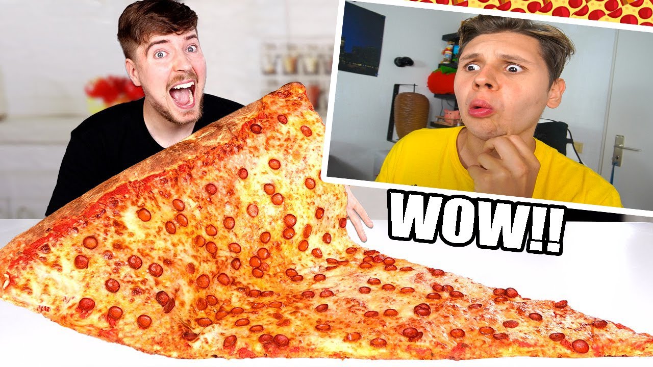 Mr.Beast isst die GRÖßTE PIZZA DER WELT😲🍕