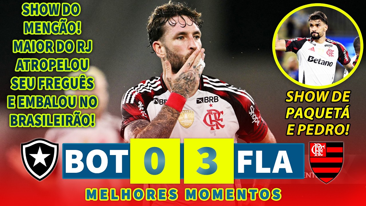 GOLAÇO PUSKAS DE FALTA | Botafogo x Flamengo | Melhores Momentos | 14/03/2026