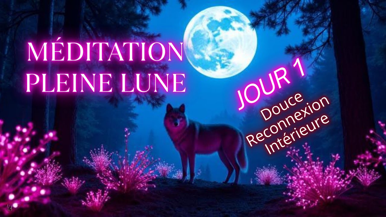 Méditation Pleine Lune 🌕 Jour 1 – Me rencontrer là où j’en suis | Reconnexion à ma Vision Sacrée