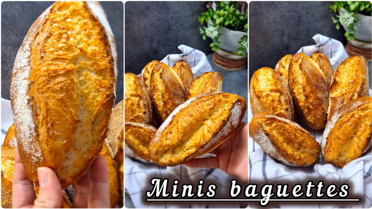 Minis Baguettes || facile à faire aux thermomix ~Robot pétrin || Pour débutant