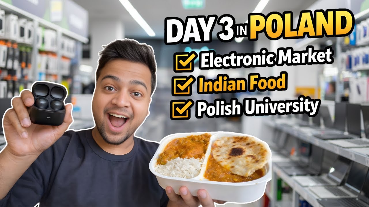 Day 3 in Poland 🇵🇱 | Electronic Market, Indian Food & Polish University Vlog | Ananya Aaditya