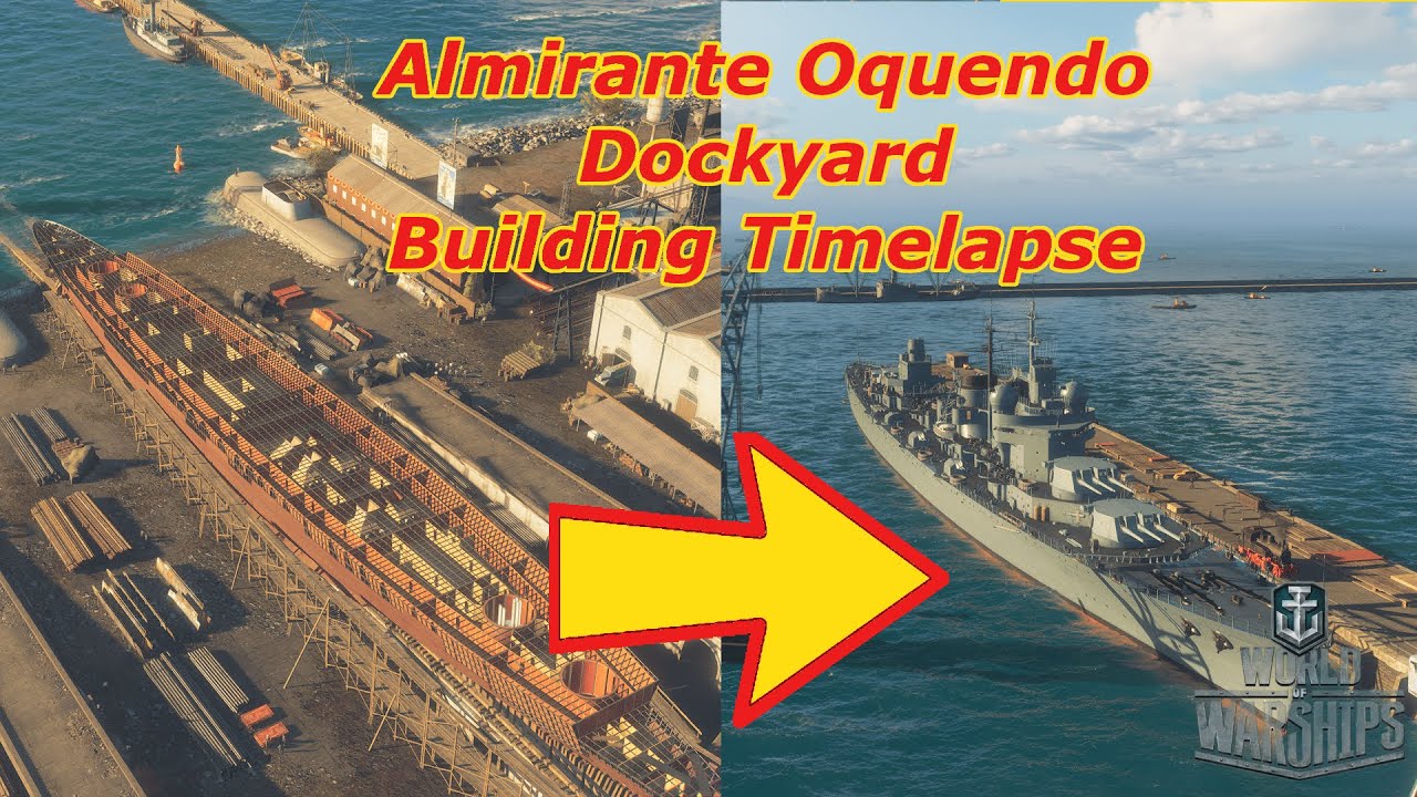 Almirante Oquendo // Dockyard Building Timelapse // World of Warships