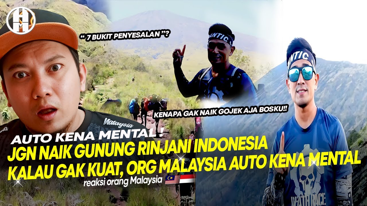 🇮🇩 😱 TERNYATA INI ARTI 7 BUKIT PENYESALAN RINJANI INDONESIA | 🇲🇾 Reaction