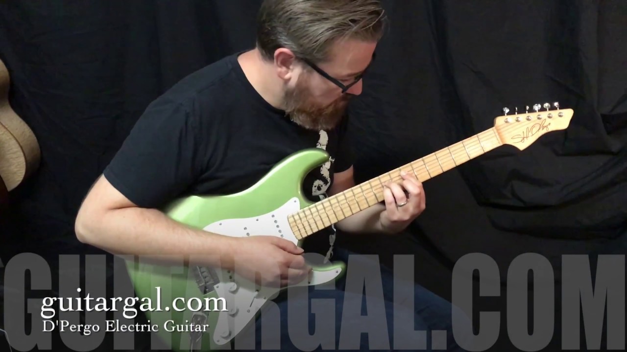D Pergo Moss Green Electric Guitar at Guitar Gallery