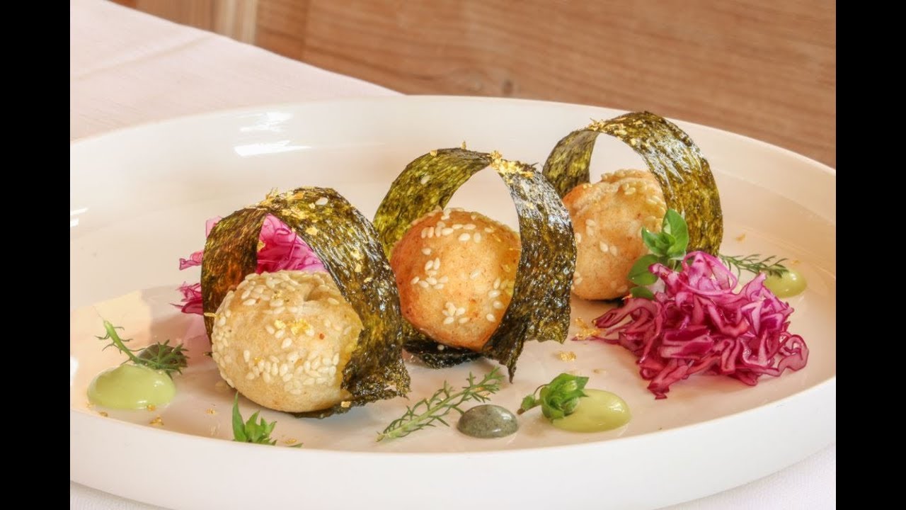 Fish ball al cuore morbido di Stoccafisso Norvegese e maionese all’aglio orsino
