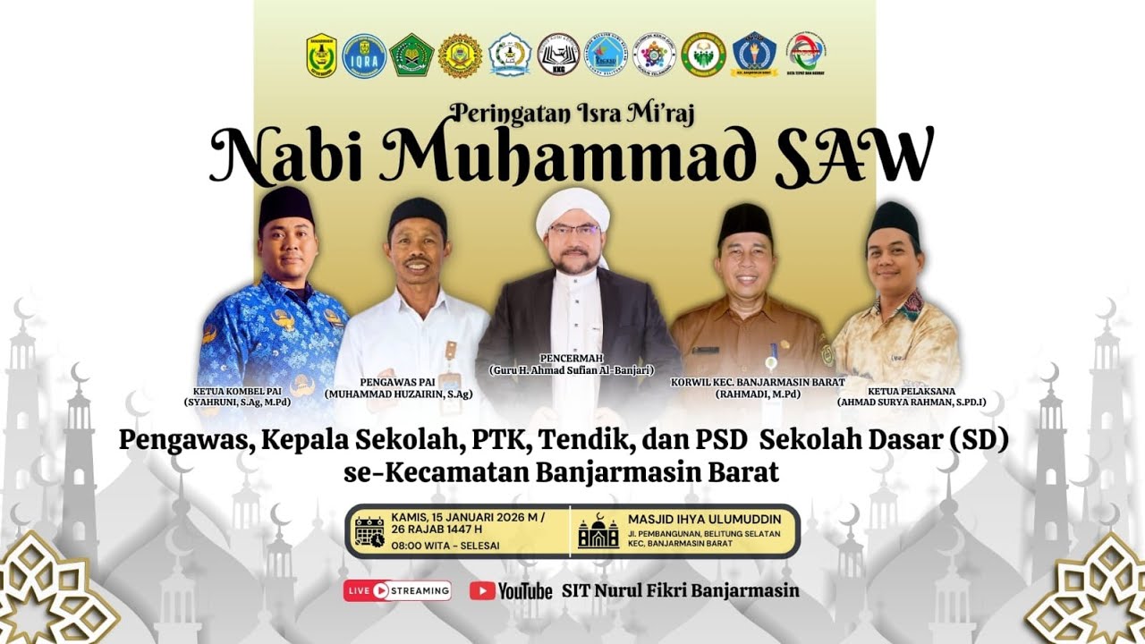 Peringatan Isra Mi'raj Nabi Muhammad SAW (Guru SD se-Kecamatan Banjarmasin Barat)
