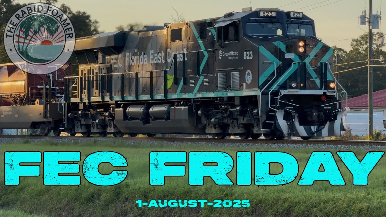 Florida East Coast Railway Railfanning: FEC Friday #7   4K