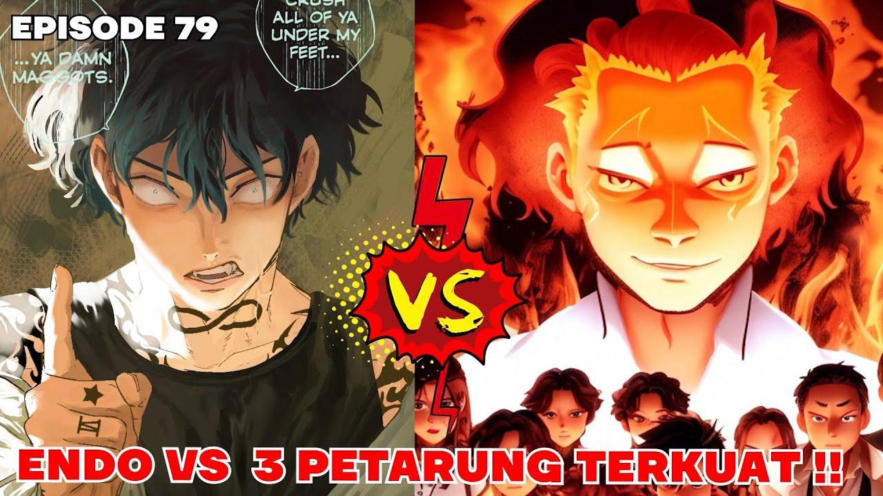 WINDBREAKER EPISODE 79 - ENDO VS SUBAKI KANJI SUZURI! SAKURA DATANG PERTARUNGAN DI MULAI!