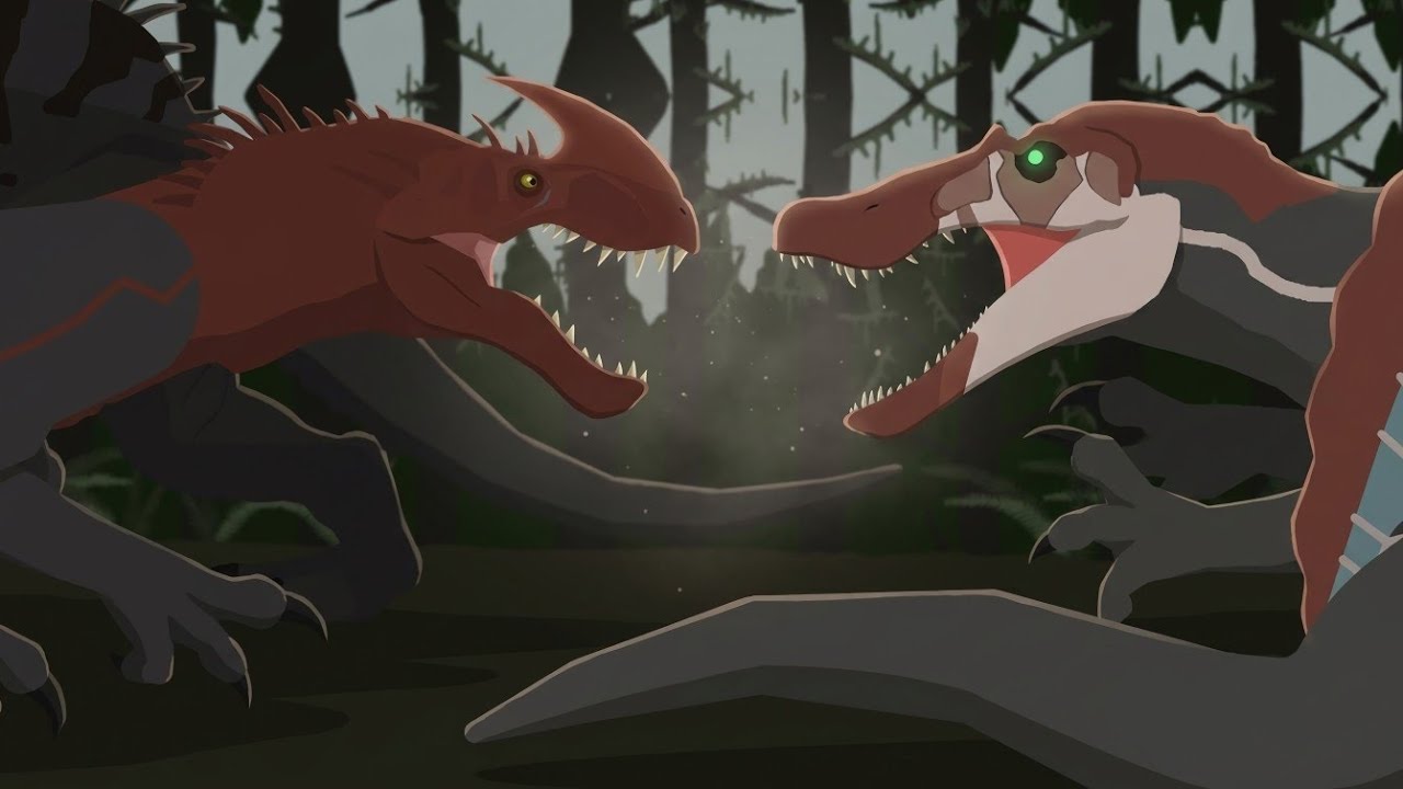 Spinosaurus vs Malusaurus | Dinosaur Battle | Animation