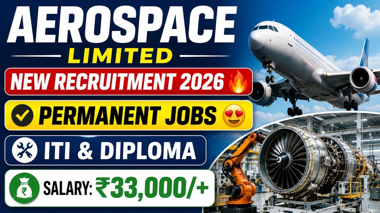 Aerospace Limited ITI Technician Permanent Jobs Vacancy 🥳 ITI & Diploma All Trade Eligible ✅