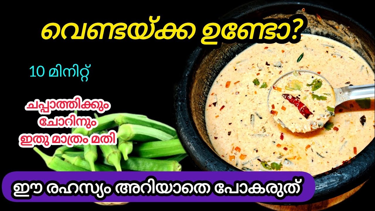 💯✅വെണ്ടയ്ക്ക ഉണ്ടോ, ഈ രഹസ്യം അറിയാതെ പോകരുത് |10 minutes okra |vendakka recipe @yathras_kitchen321 