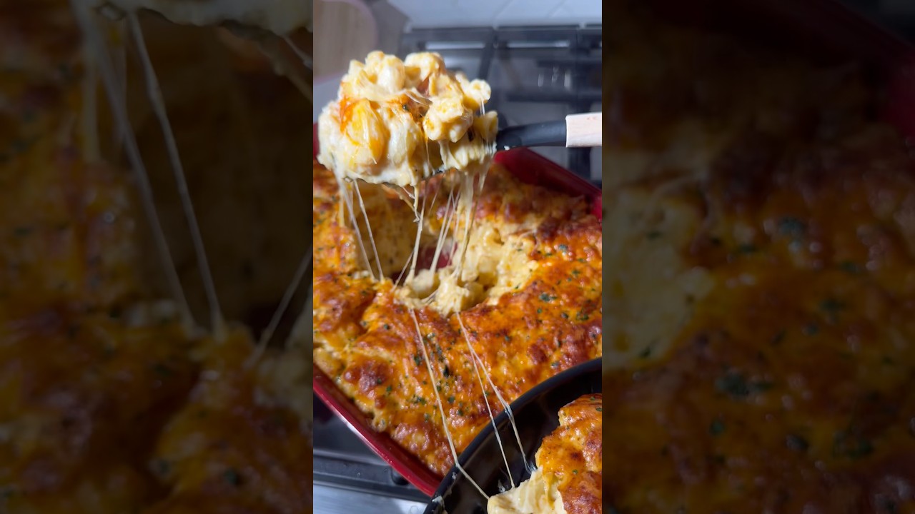 ✨4-й выпуск моего сериала ко Дню благодарения 🦃: Сливочные запеченные макароны с сыром 🧀🩷✨